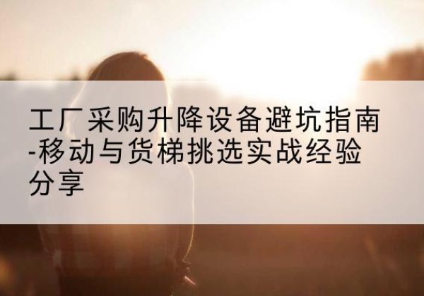 普定移动式升降机怎么选-工厂采购升降设备避坑指南-移动与货梯挑选实战经验分享